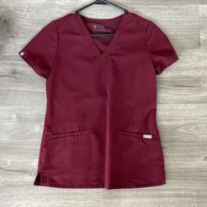 figs scrub top size xxs